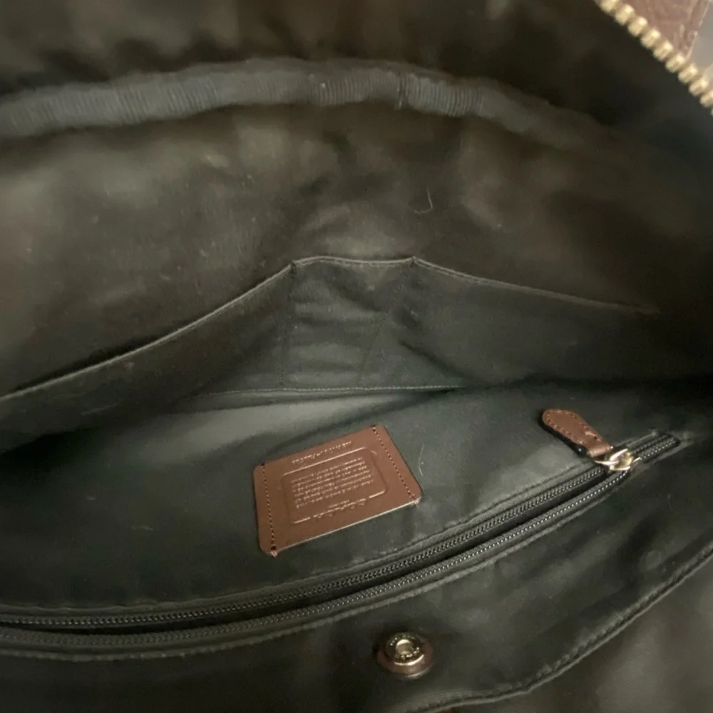 Coach Hamilton Dark Brown Leather Briefcase F22529